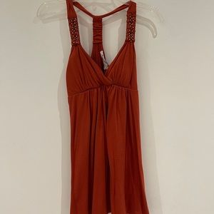 Maroon strapless dress